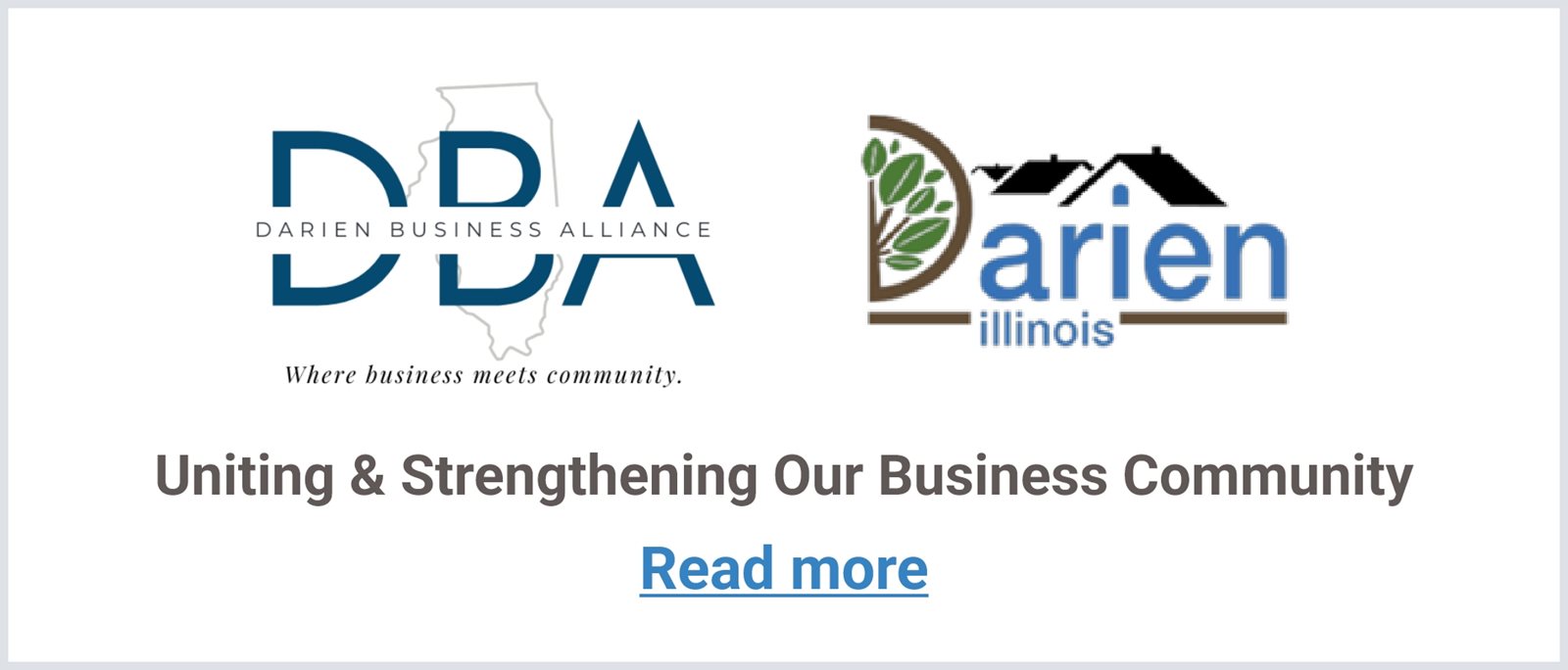 Darien Business Alliance banner