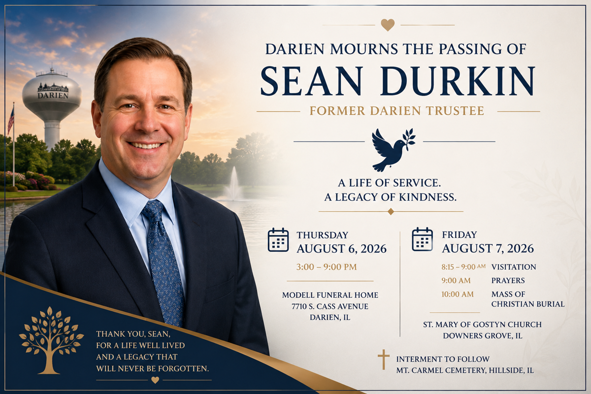 Featured image of Darien Mourns the Passing of Former Darien Trustee Sean Durkin